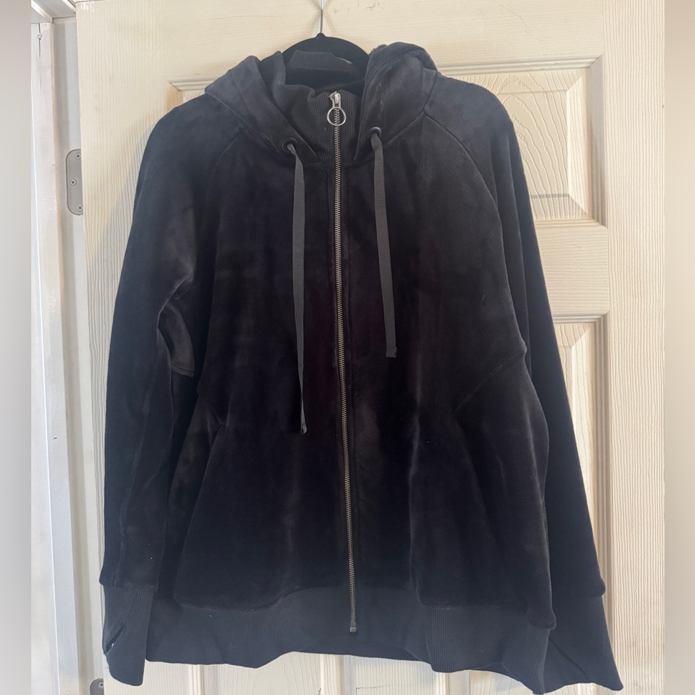 Athleta Velour Track Jacket EUC